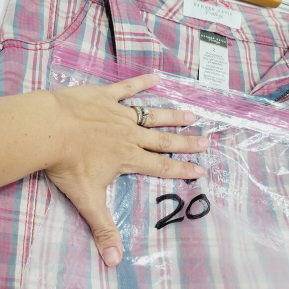 💕Denver Hayes Vintage Plaid Skort Knee Length Preppy Summer Red Blue Womens 2 - Picture 13 of 13